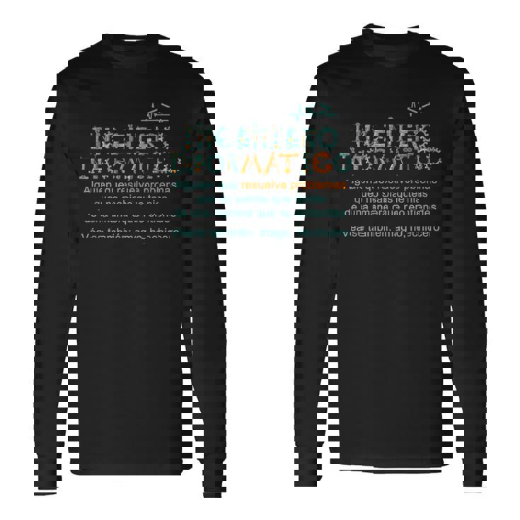 Ingeniero Informatico Definición Ingeniero Informatico Camiseta de manga larga