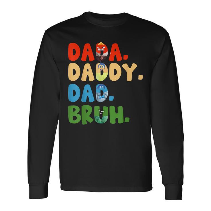 Inside Out Dada Daddy Dad Bruh Fathers Day Long Sleeve T-Shirt Gifts ideas