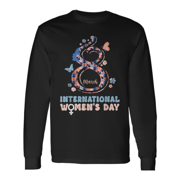 International Women's Day 2024 8 March Inspire Inclusion Long Sleeve T-Shirt