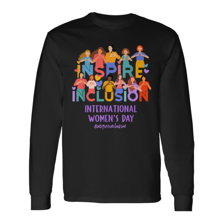 International Women's Day 2024 Iwd Theme Inspire Inclusion Long Sleeve T-Shirt