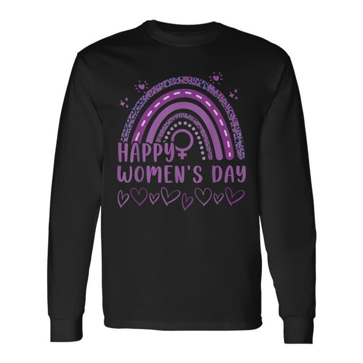 International Women's Day 2024 Women's Rainbow Long Sleeve T-Shirt