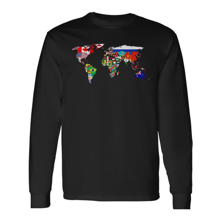 International World Flags Flag Of The Countries Of The World Long Sleeve T-Shirt