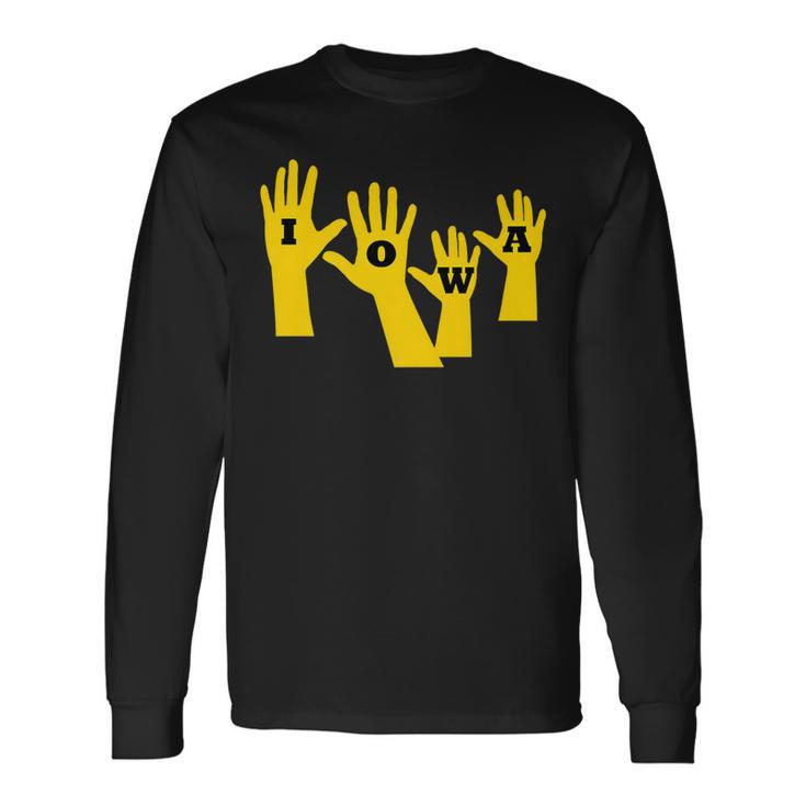 Iowa Football Iowa Waves Long Sleeve T-Shirt