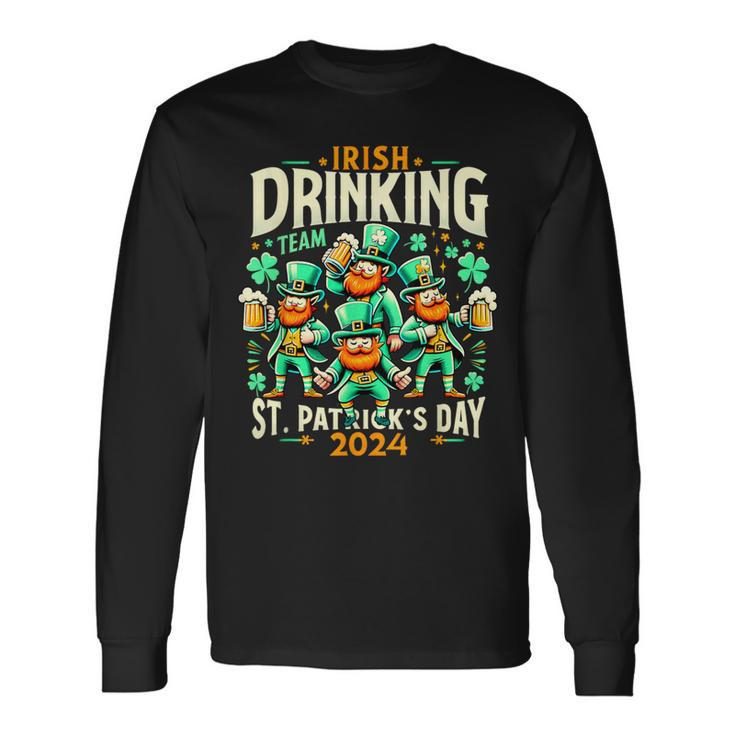 Irish Drinking Team Irish Beer Lovers St Patrick's Day 2024 Long Sleeve T-Shirt