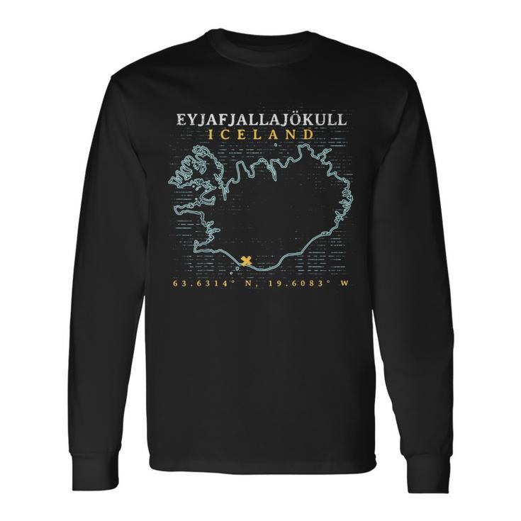 Island Eyjafjallajökull Langarmshirts Geschenkideen