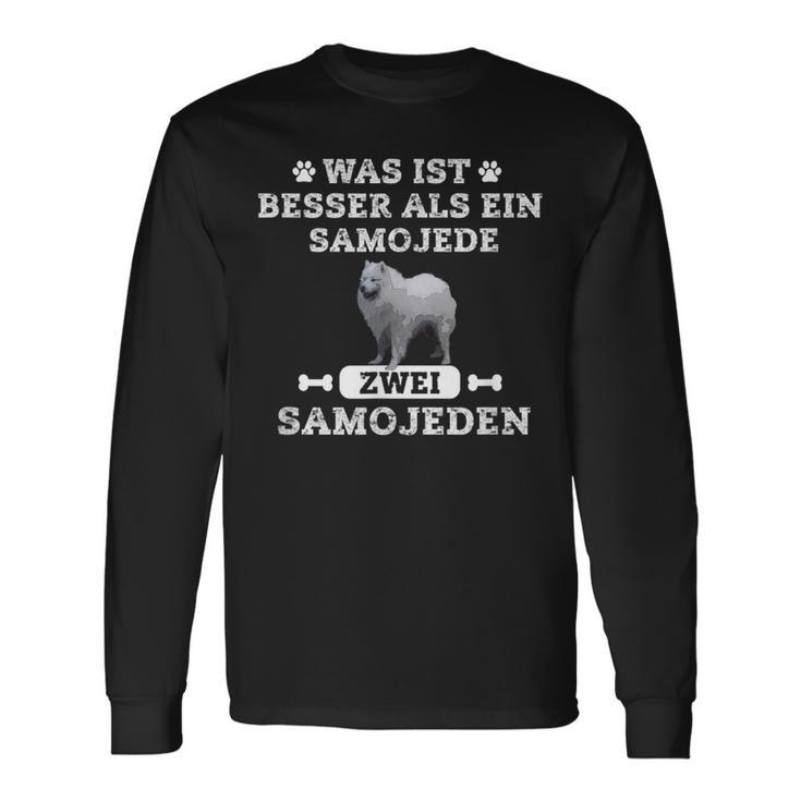 Was Ist Besser Als Ein Samoyed Zwei Samoyed Langarmshirts Geschenkideen