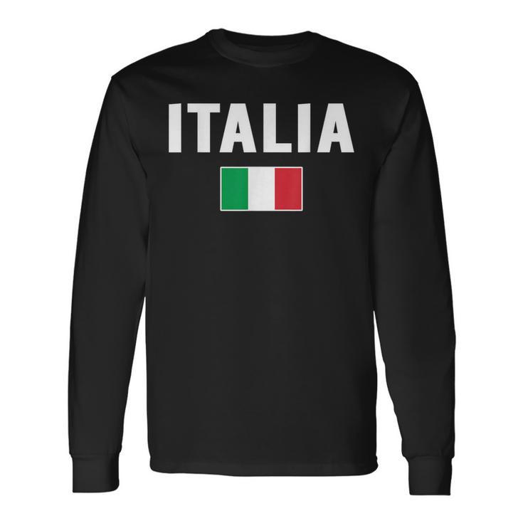 Italia Italian Flag Souvenir Italy Long Sleeve T-Shirt