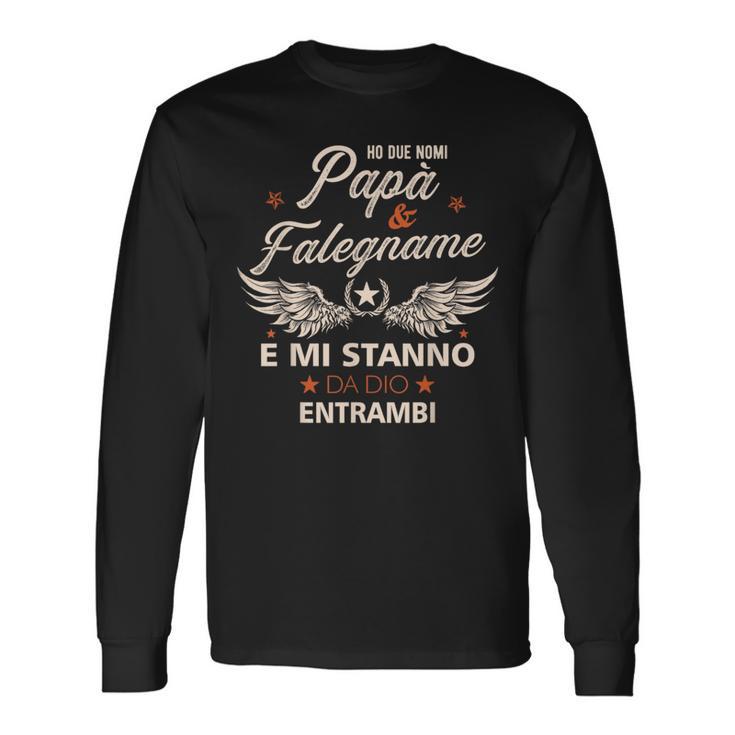 Italienischer Papa Falegnameatertag Geschenk Italiener Langarmshirts Geschenkideen