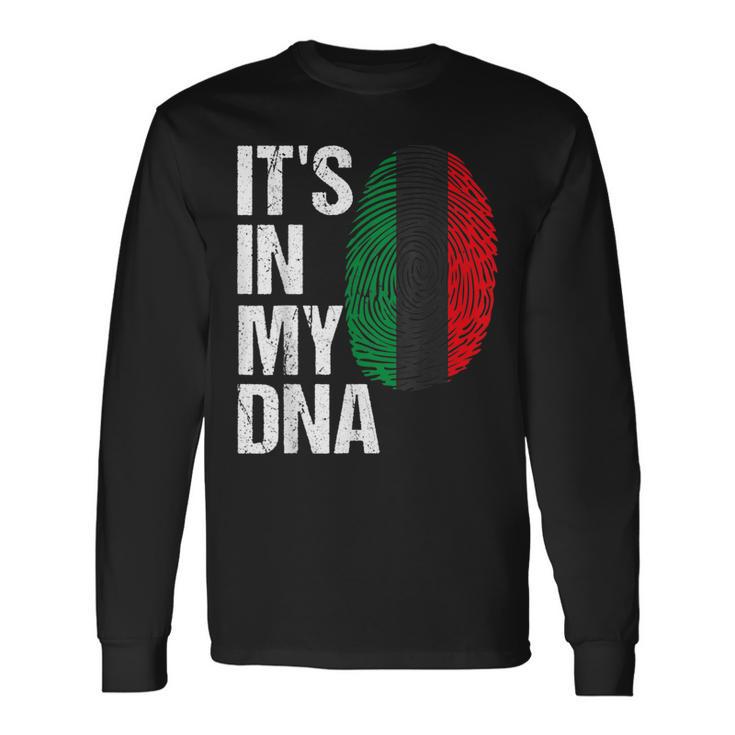 It's My Dna Pride African American Flag Black Liberation Long Sleeve T-Shirt