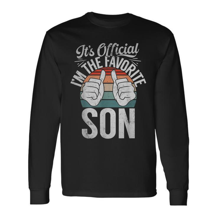 Its Official Im The Favorite Son Long Sleeve T-Shirt
