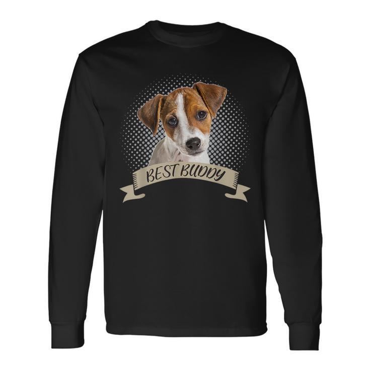 Jack Russel Terrier Best Friend Dog Portrait Langarmshirts Geschenkideen