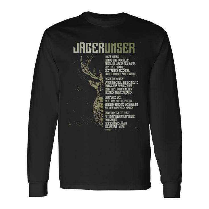 Jäger Unser Jägerunser Hunting Langarmshirts Geschenkideen