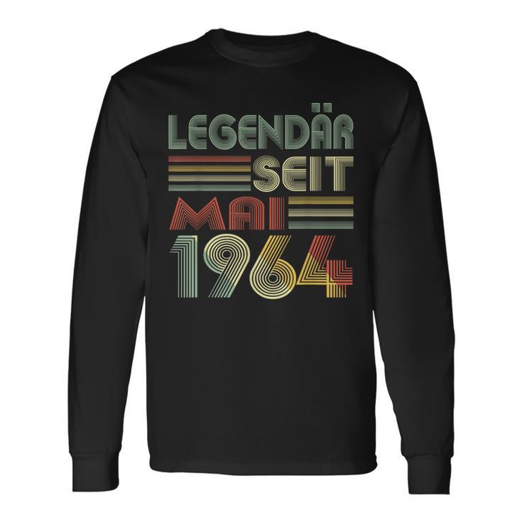 Jahrgang 1964 Geburtstag Geschenk Genial Seit Mai 60 Langarmshirts Geschenkideen