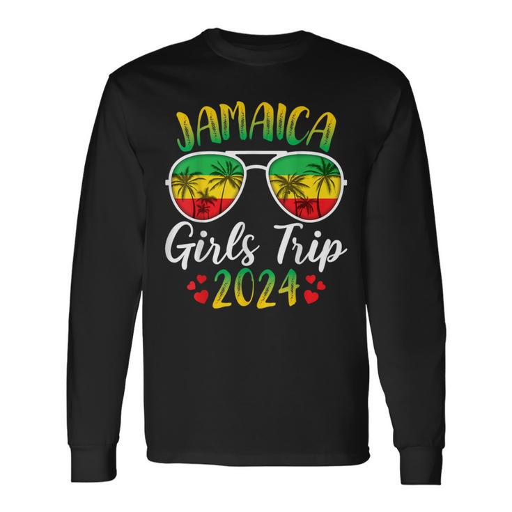 Jamaica Girls Trip 2024 Family Matching Summer Vacation Long Sleeve T-Shirt Gifts ideas