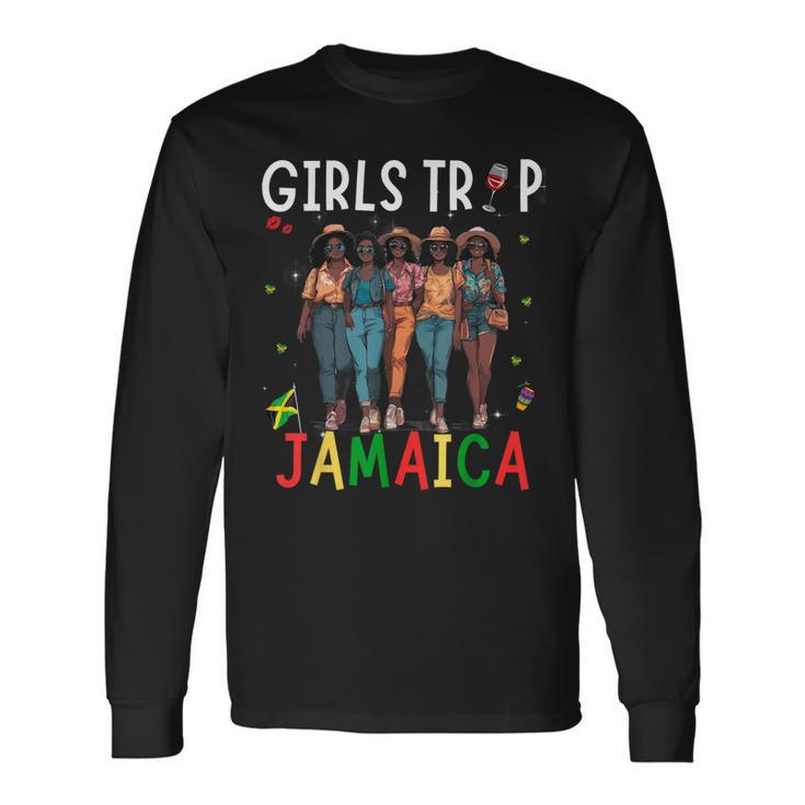 Jamaica Girls Trip 2024 Holiday Party Long Sleeve T-Shirt