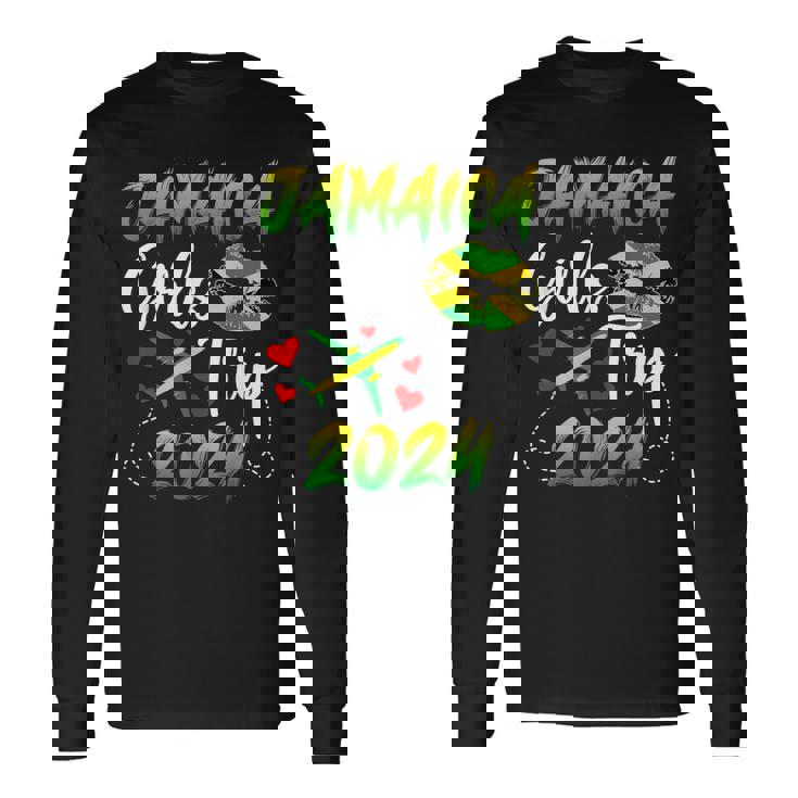 Jamaica Girls Trip 2024 Vacation Jamaica Travel Girls Long Sleeve T-Shirt