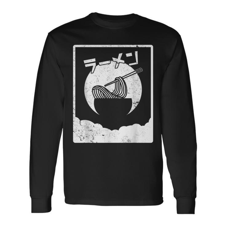 Japanese Retro Style Ramen Anime Long Sleeve T-Shirt