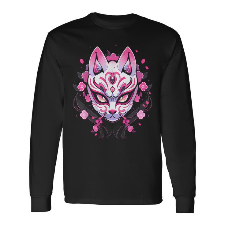 Japanese Sakura Mask Anime Manga Techwear Kawaii Langarmshirts Geschenkideen