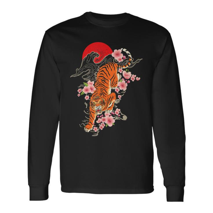 Japanese Tiger Zoologist Wild Animal Zoo Lover Safari Long Sleeve T-Shirt