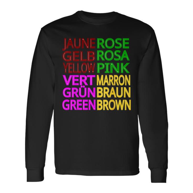 Jaune Roseert Marron Langarmshirts Geschenkideen