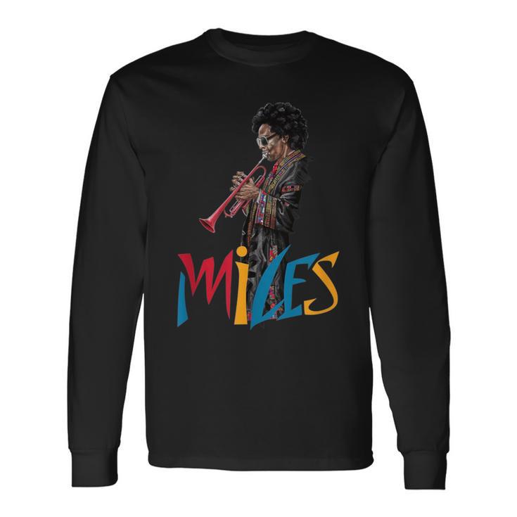 Jazz Funk & Soul Afro Retro Vintage Music Long Sleeve T-Shirt