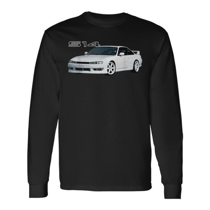 Jdm Car S14 240 Super White Drift Machine Long Sleeve T-Shirt