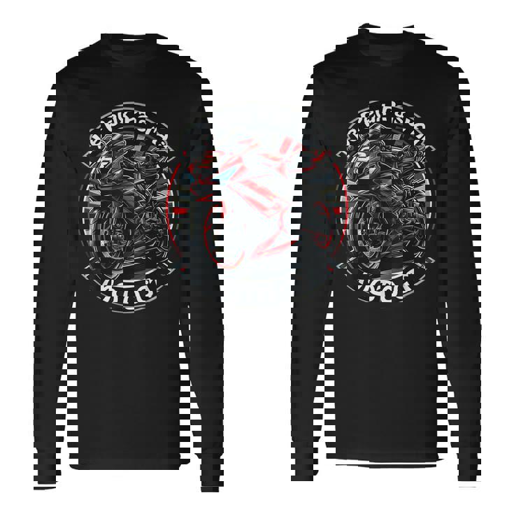 Je Peux Pas J'ai Moto Gp Courses Motos Motard Humour T-shirt à manches longues Idées cadeaux