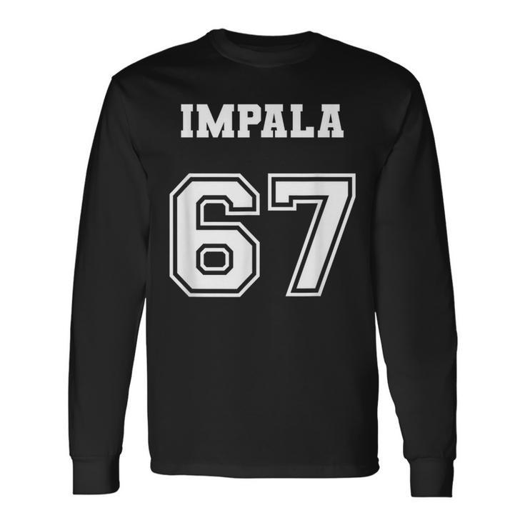 Jersey Style 67 1967 Impala Old School Lowrider Long Sleeve T-Shirt