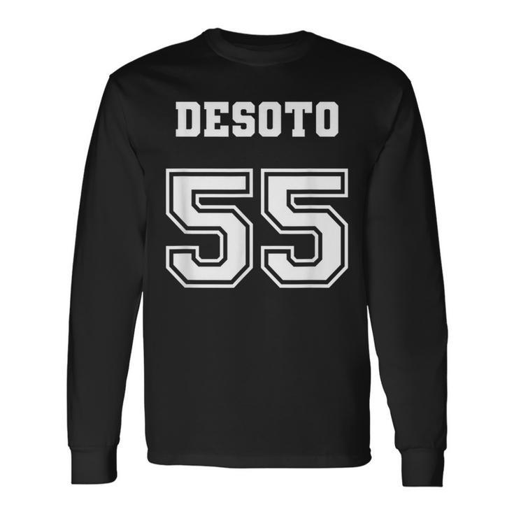 Jersey Style Desoto De Soto 55 1955 Antique Classic Car Long Sleeve T-Shirt