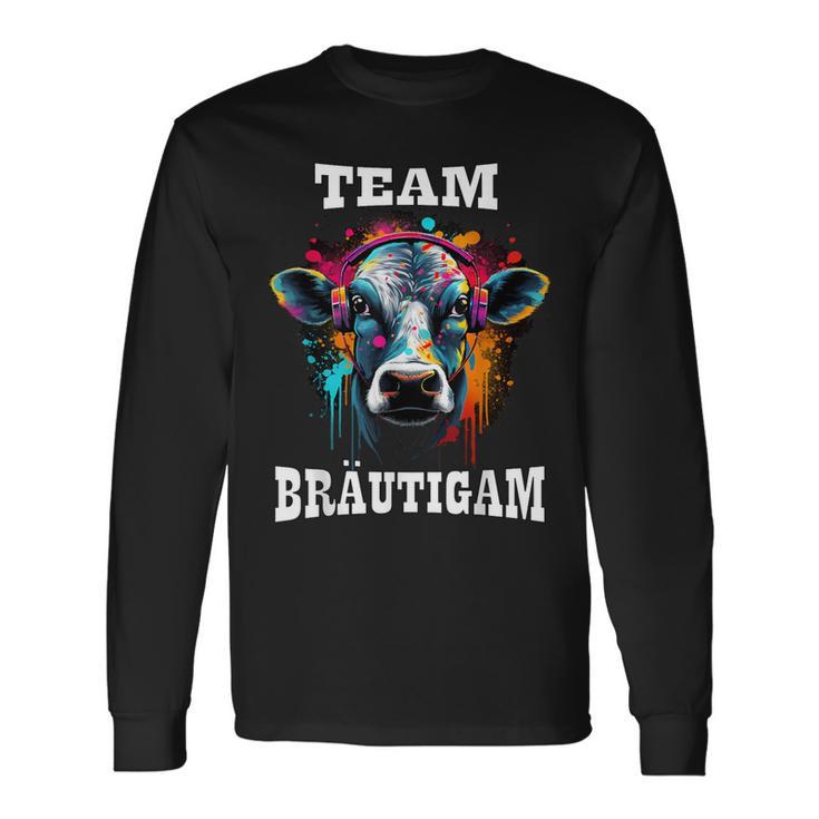 Jga Team Bräutigam Kuh Bauern & Landwirt Poltern Langarmshirts Geschenkideen