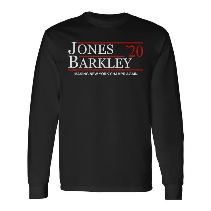 Jones-Barkley 2020 Make New York Champs Again Long Sleeve T-Shirt