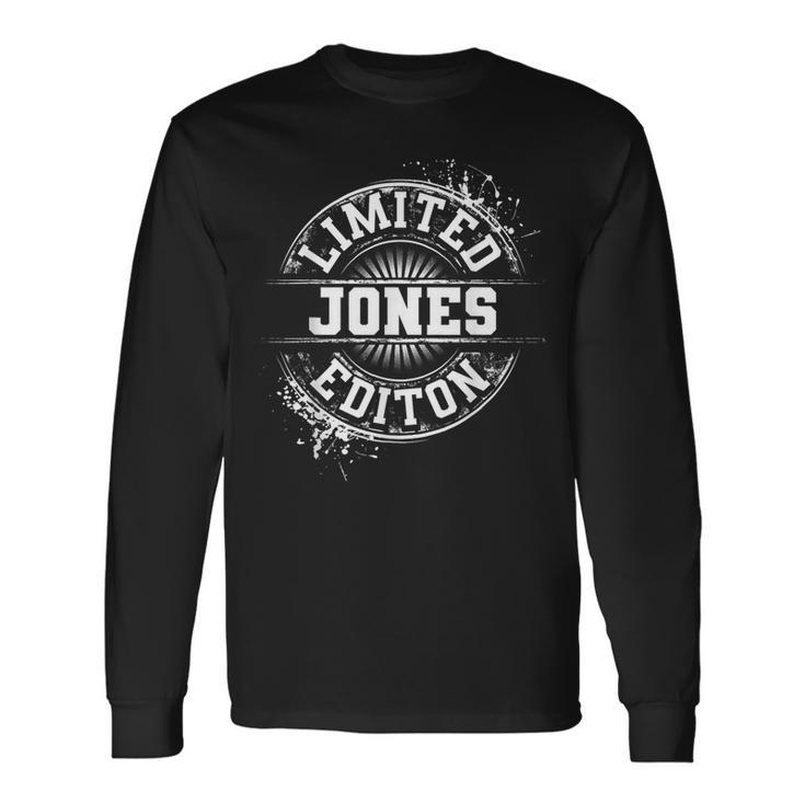 Jones Surname Family Tree Birthday Reunion Idea Long Sleeve T-Shirt