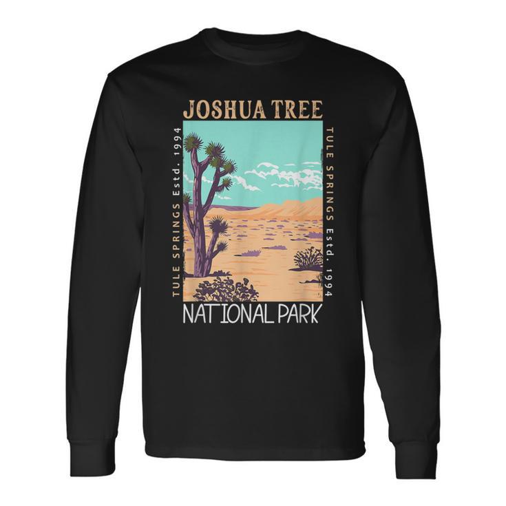 Joshua Tree National Park California Tule Springs Vintage Long Sleeve T-Shirt