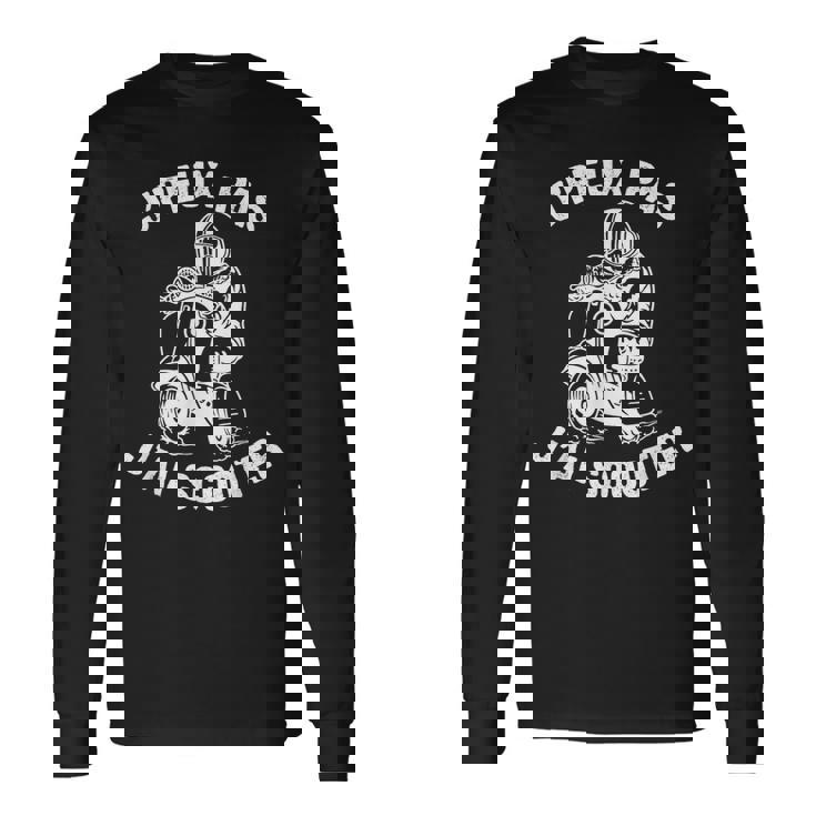 J'peux Pas J'ai Scooter Humour Cadeau Moto Motards T-shirt à manches longues