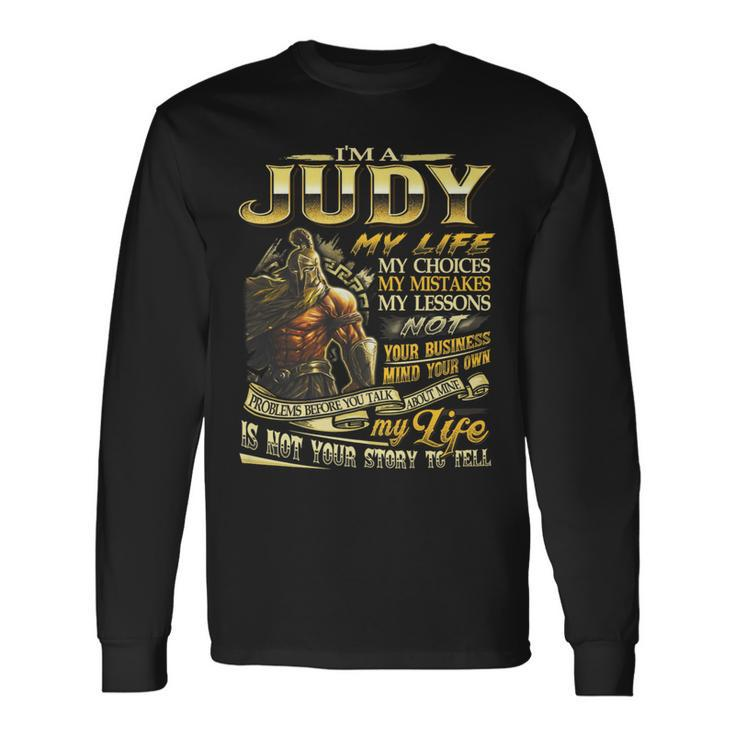 Judy Family Name Judy Last Name Team Long Sleeve T-Shirt