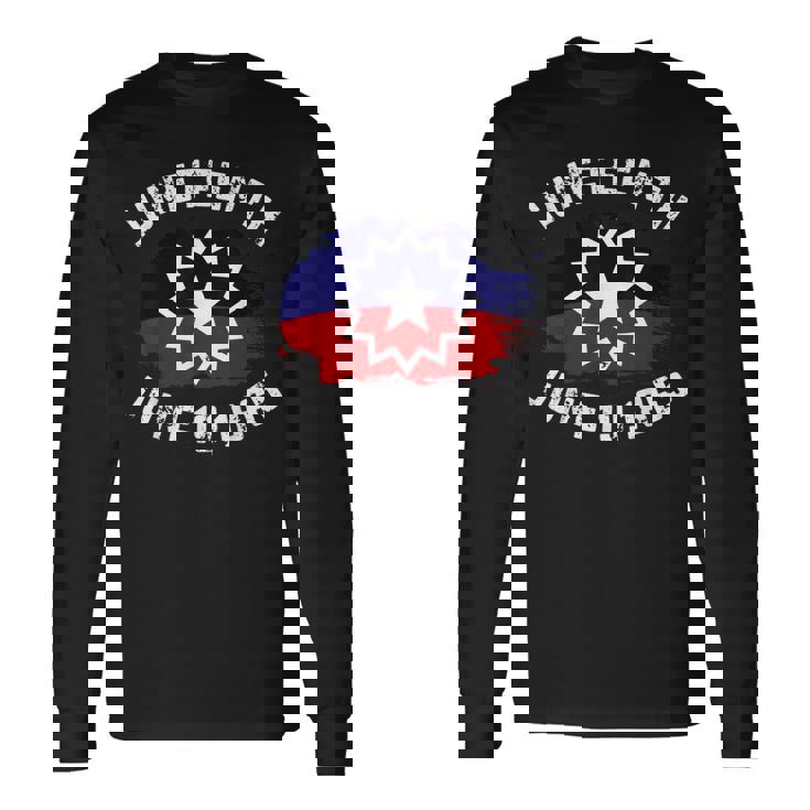 June 19 1865 Black Freedom Black History Junenth Flag Long Sleeve T-Shirt
