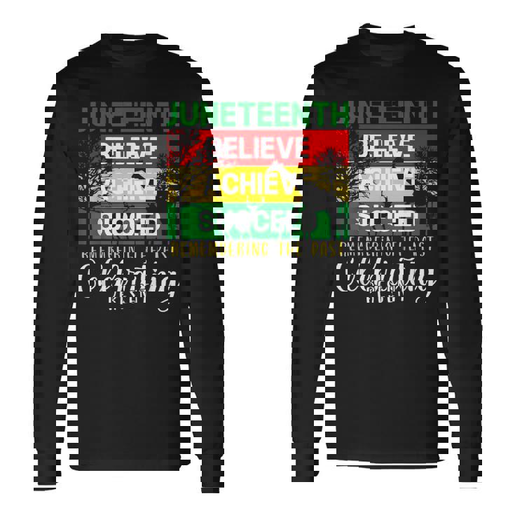 Junenth Is My Independence Day Black Pride Melanin Long Sleeve T-Shirt Gifts ideas