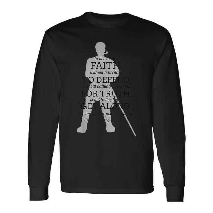 Never Just Get Along Italian Pope Quote Long Sleeve T-Shirt Gifts ideas