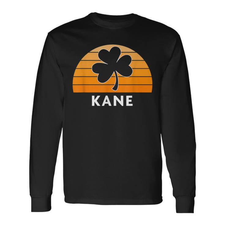 Kane Irish Family Name Long Sleeve T-Shirt