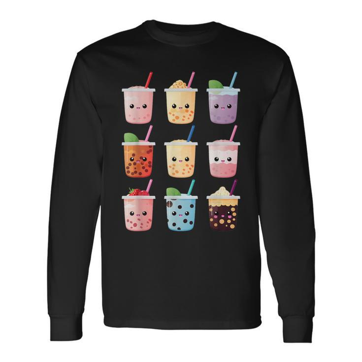 Kawaii Bubble Tea Boba Tea Lover Long Sleeve T-Shirt Gifts ideas