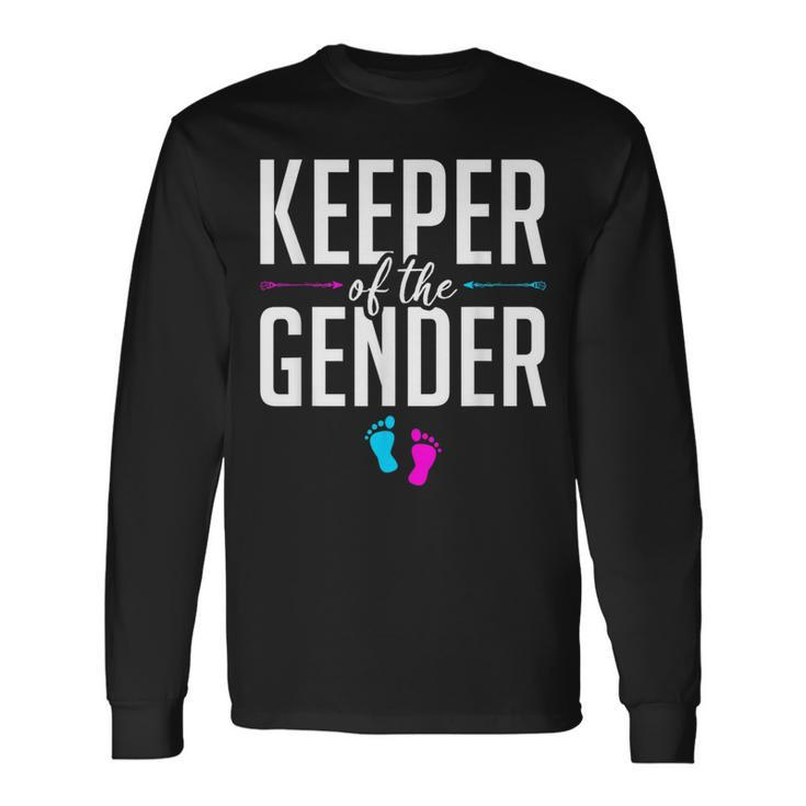 Keeper Of The Gender Gender Reveal Long Sleeve T-Shirt