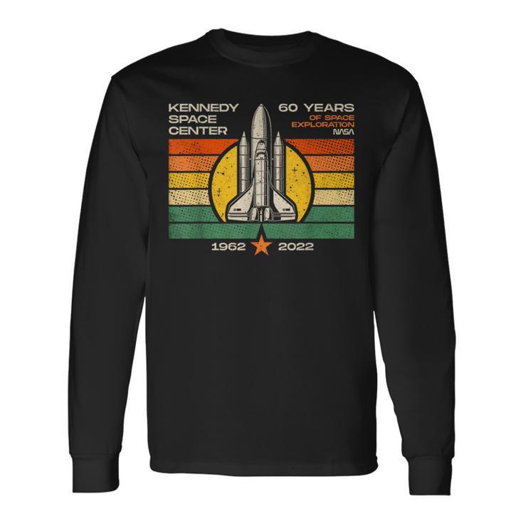 Kennedy Space Center 60Th Anniversary Vintage Retro Style Long Sleeve T-Shirt