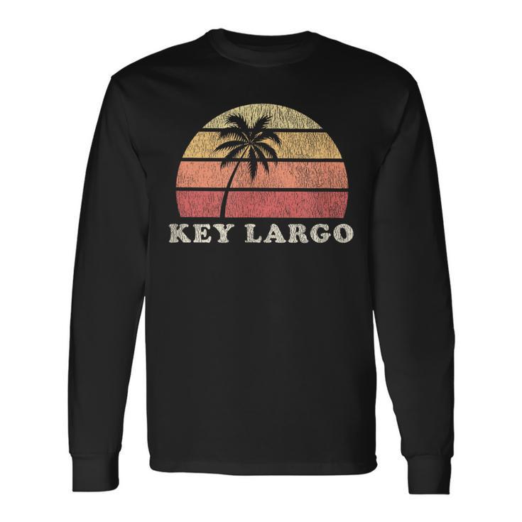 Key Largo Fl Vintage 70S Retro Throwback Long Sleeve T-Shirt