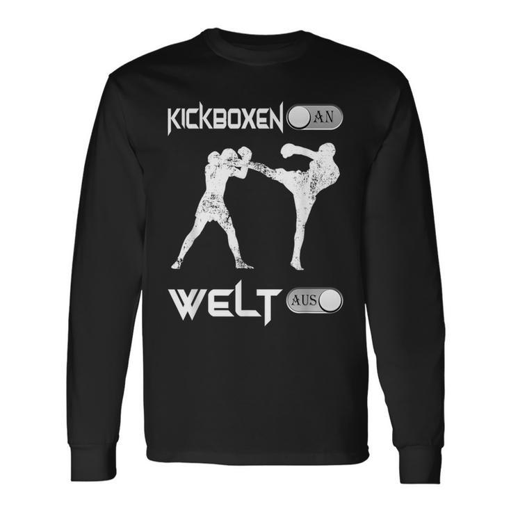 Kickboxing An Welt Aus Martial Arts Kickboxing S Langarmshirts Geschenkideen