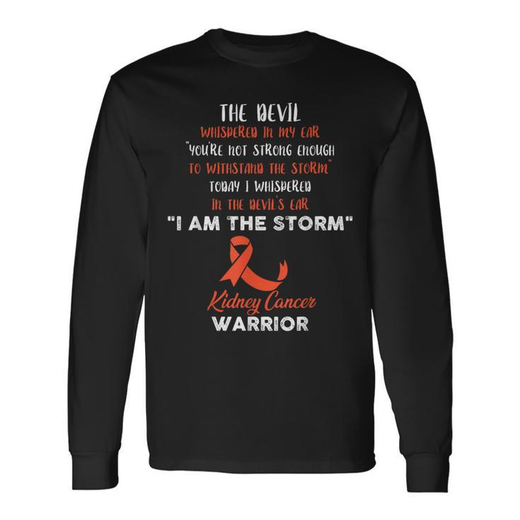 Kidney Cancer Fight Cancer Ribbon Long Sleeve T-Shirt