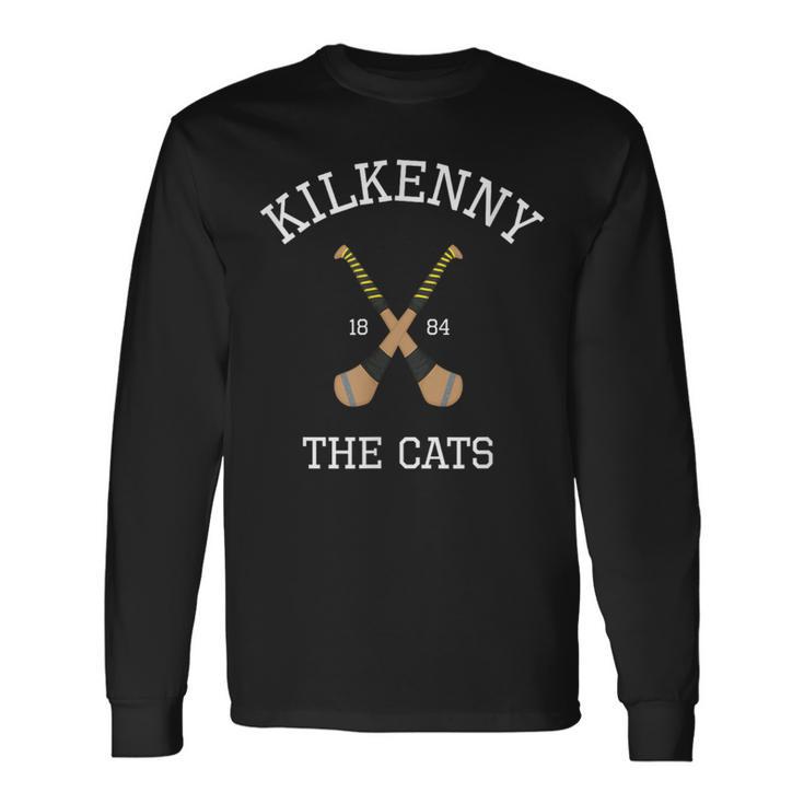 Kilkenny Hurling Irish County Ireland Hurling Kilkenny Cats Long Sleeve T-Shirt