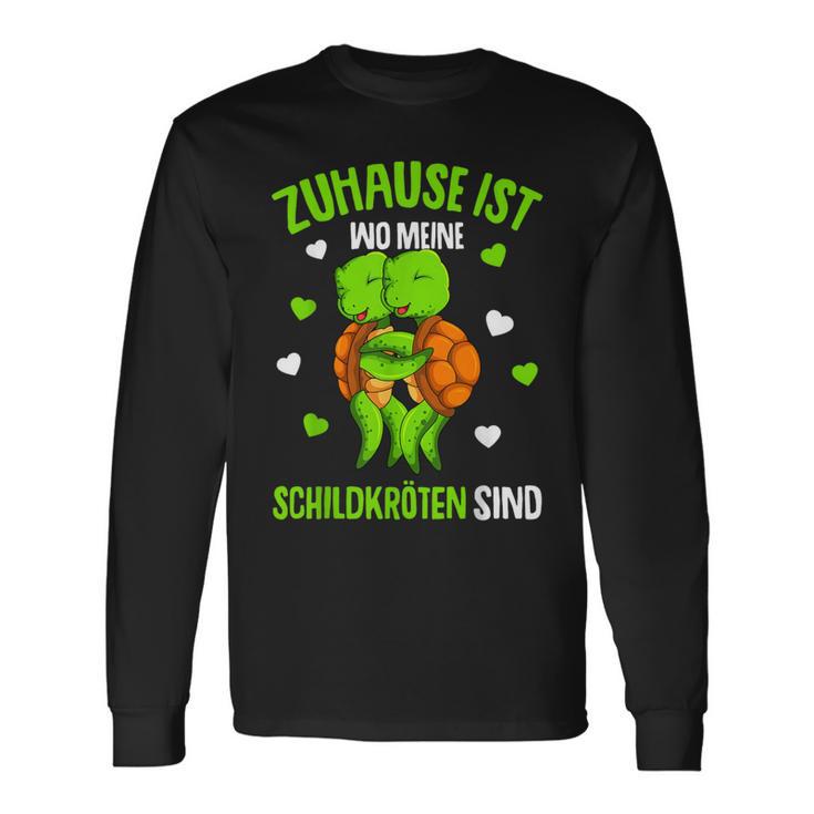 Kinder-Langarmshirts Zuhause Ist Wo Meine Schildkröten Sind mit Turtle-Design Geschenkideen