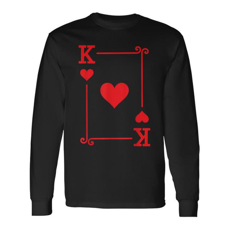 King Hearts Card Costume Playing Cards King Hearts Long Sleeve T-Shirt