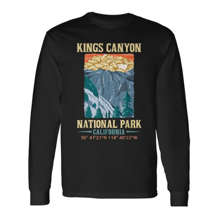 Kings Canyon Us National Park California Usa Parks Lover Long Sleeve T-Shirt