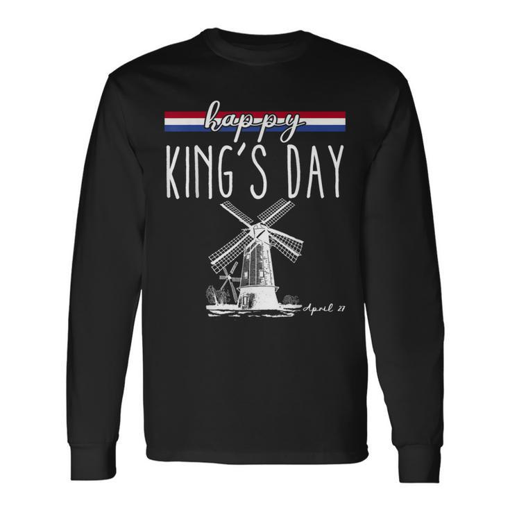 Kingsday Dutch Koningsdag Netherlands Kings Day Holland Long Sleeve T-Shirt